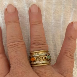 BRASS SPINNER RING SIZE 8